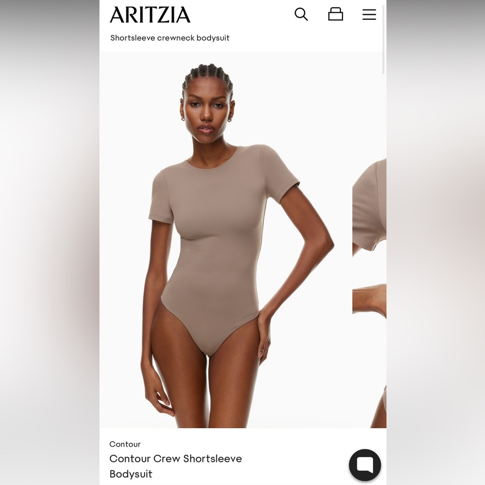 Contour crew short sleeve bodysuit Babaton / Aritzia